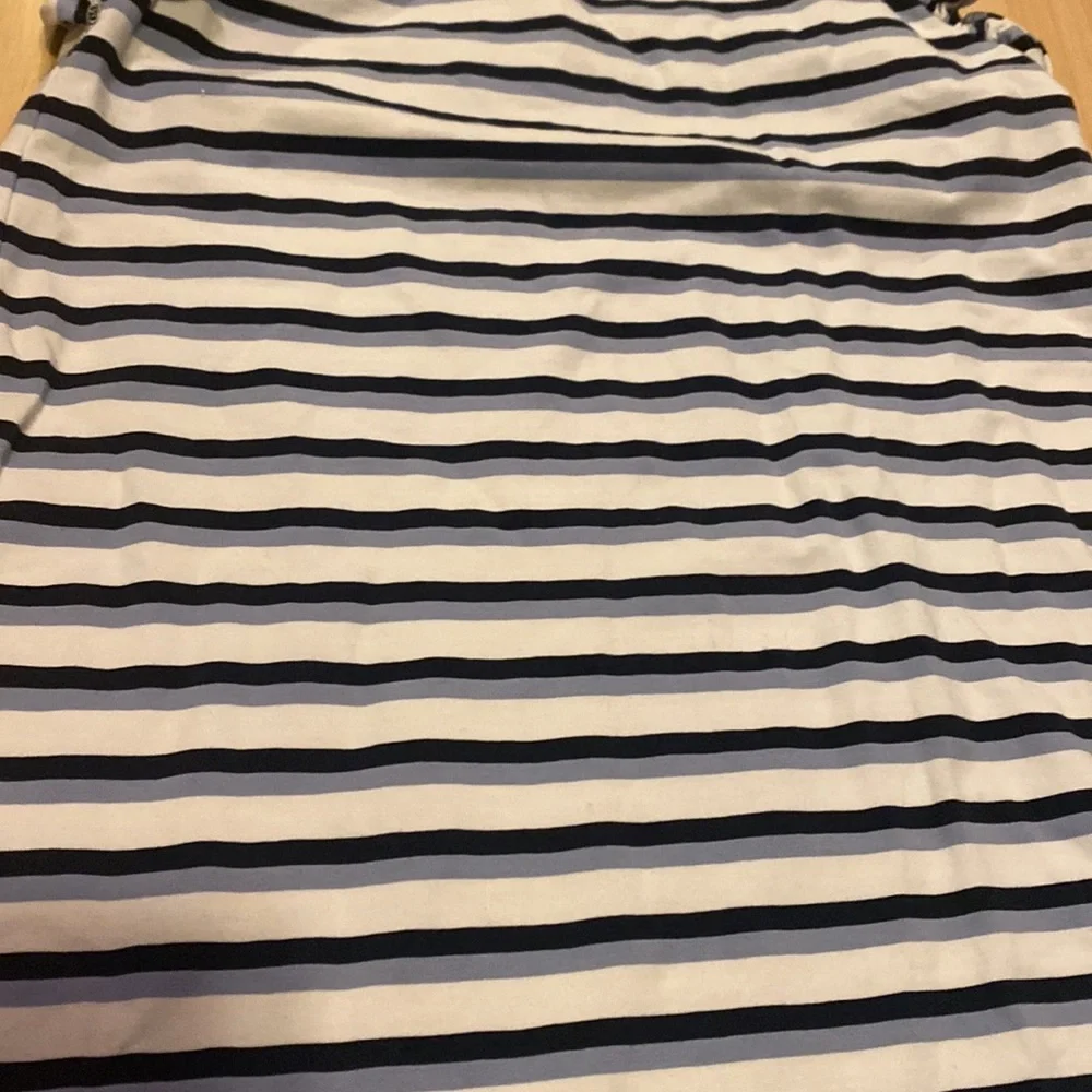Duffield Lane Blue & White striped Girls dress 12‎